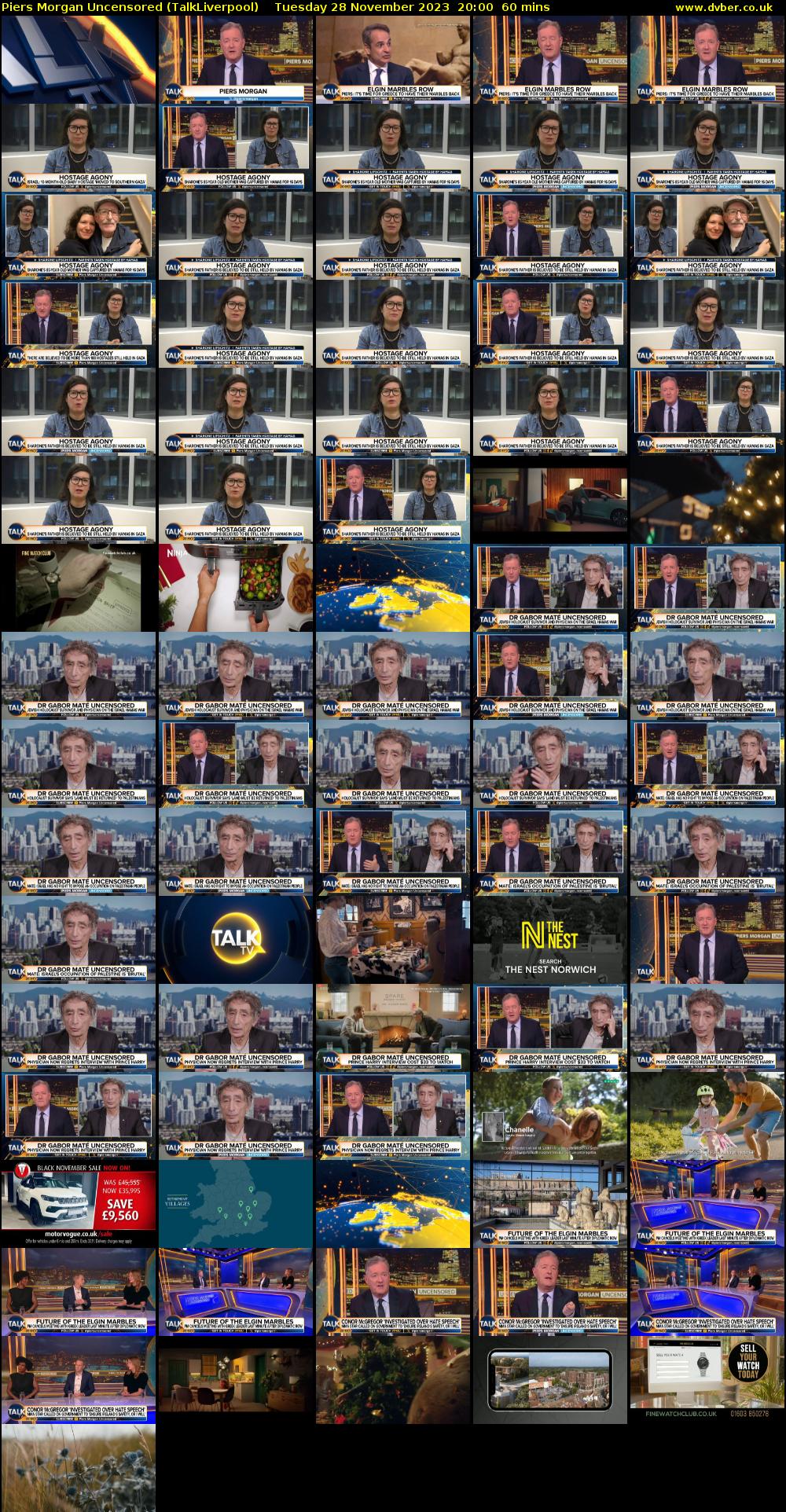 Piers Morgan Uncensored (TalkLiverpool) Tuesday 28 November 2023 20:00 - 21:00