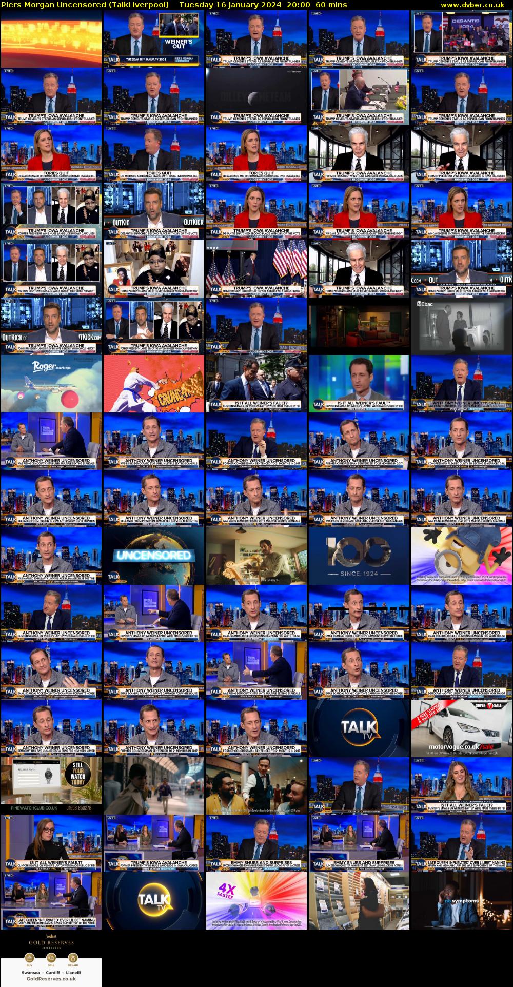 Piers Morgan Uncensored (TalkLiverpool) Tuesday 16 January 2024 20:00 - 21:00