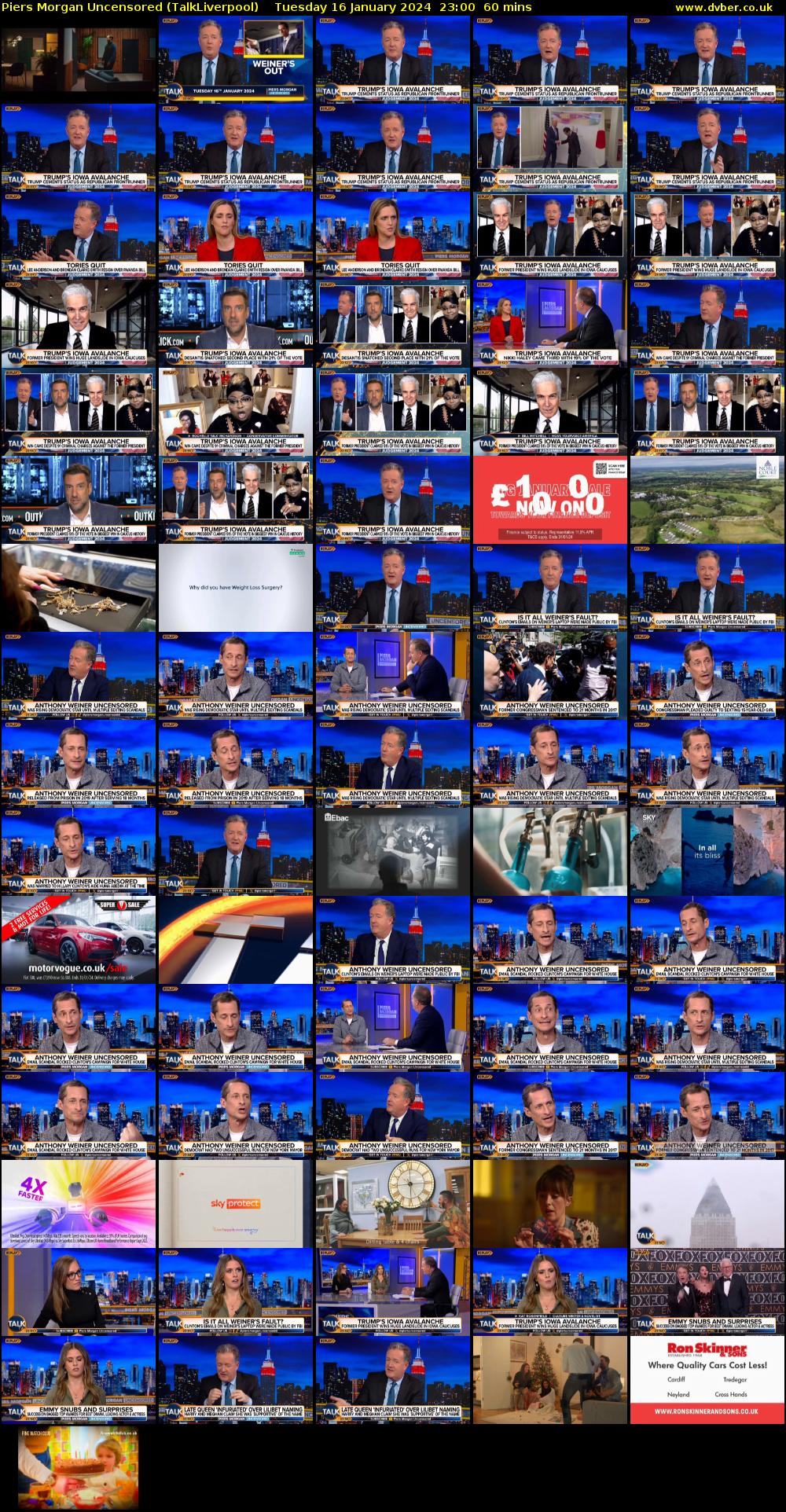 Piers Morgan Uncensored (TalkLiverpool) Tuesday 16 January 2024 23:00 - 00:00