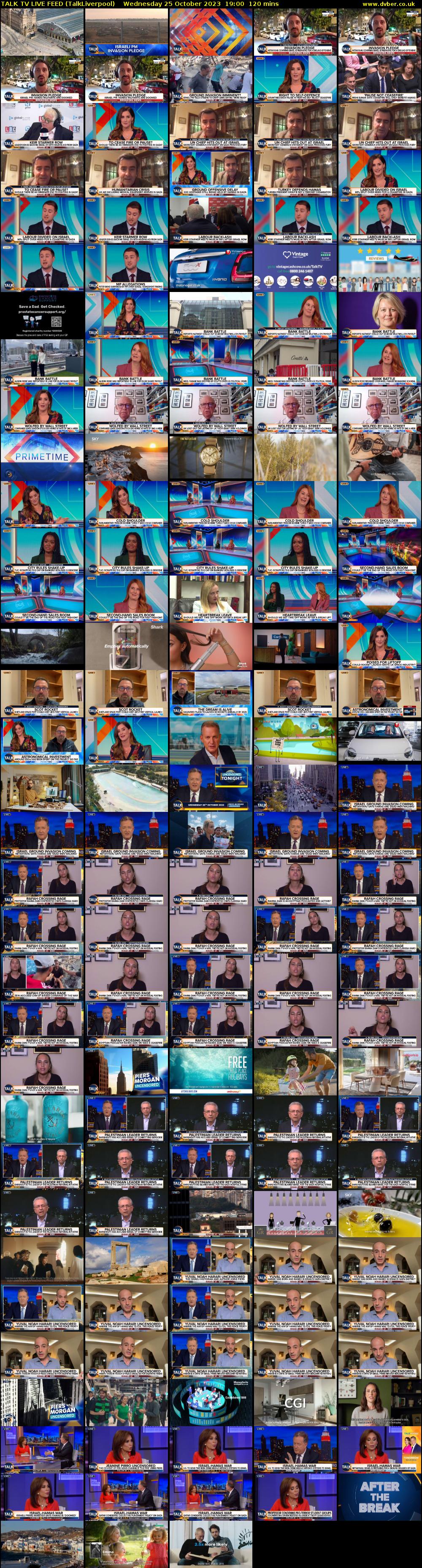TALK TV LIVE FEED (TalkLiverpool) Wednesday 25 October 2023 19:00 - 21:00