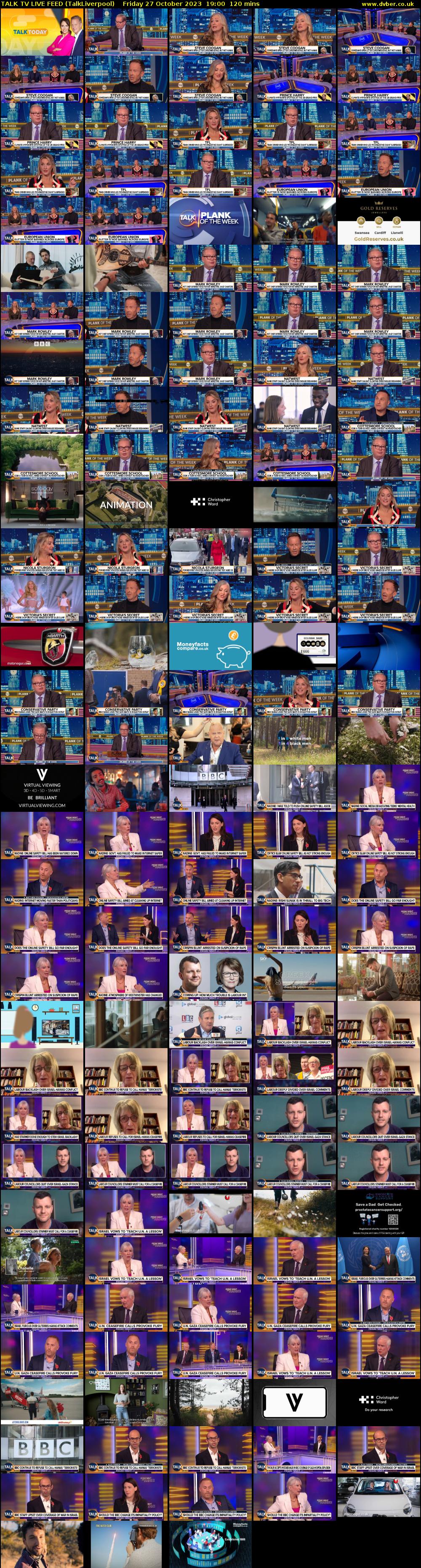 TALK TV LIVE FEED (TalkLiverpool) Friday 27 October 2023 19:00 - 21:00