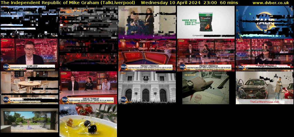 The Independent Republic of Mike Graham (TalkLiverpool) Wednesday 10 April 2024 23:00 - 00:00