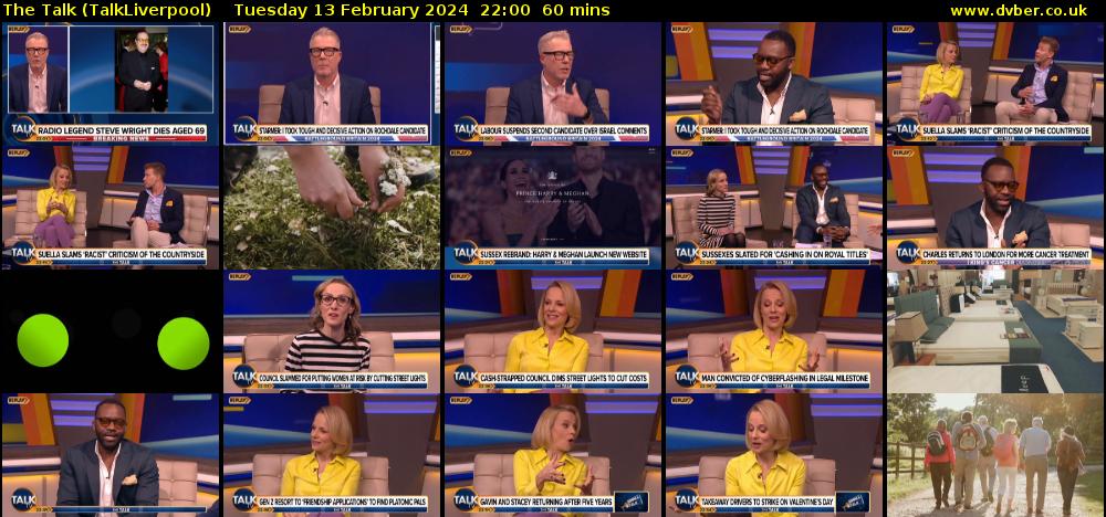 The Talk (TalkLiverpool) Tuesday 13 February 2024 22:00 - 23:00