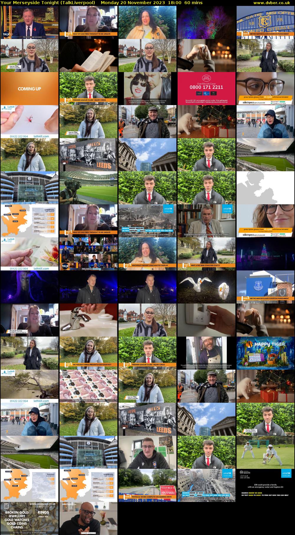 Your Merseyside Tonight (TalkLiverpool) Monday 20 November 2023 18:00 - 19:00