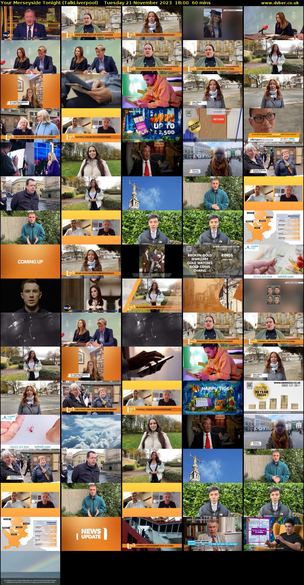 Your Merseyside Tonight (TalkLiverpool) Tuesday 21 November 2023 18:00 - 19:00