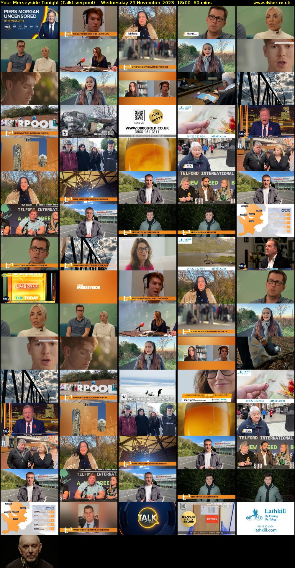 Your Merseyside Tonight (TalkLiverpool) Wednesday 29 November 2023 18:00 - 19:00