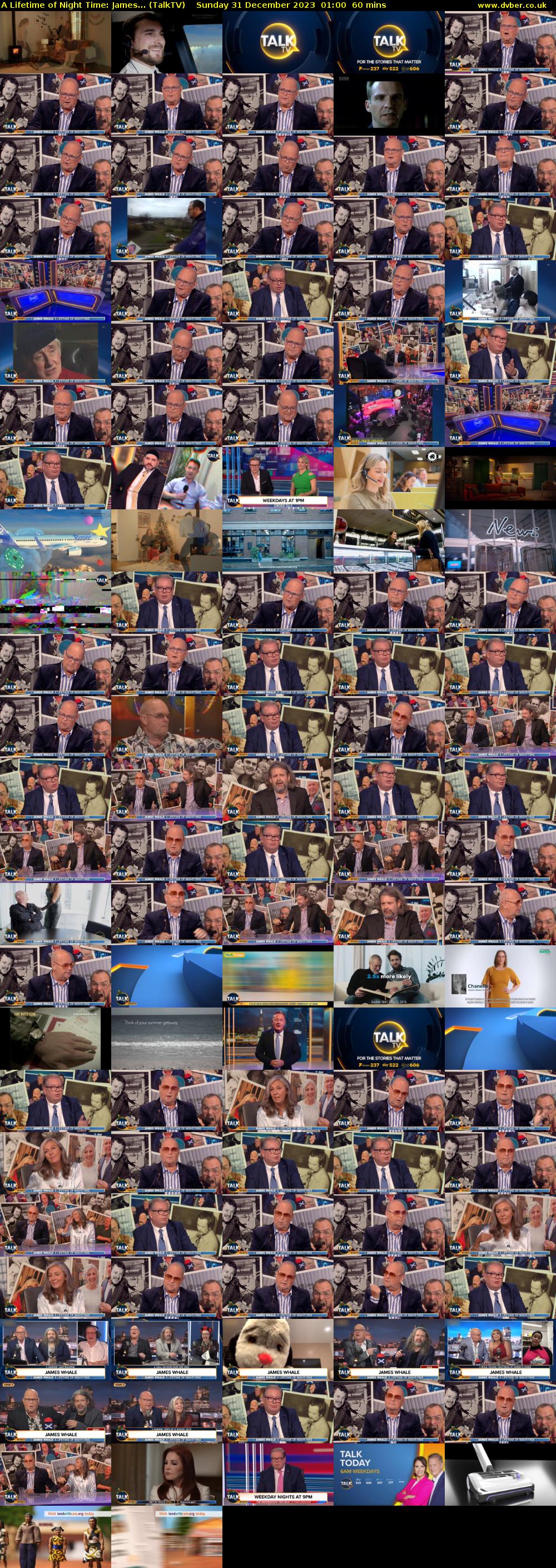 A Lifetime of Night Time: James... (TalkTV) Sunday 31 December 2023 01:00 - 02:00