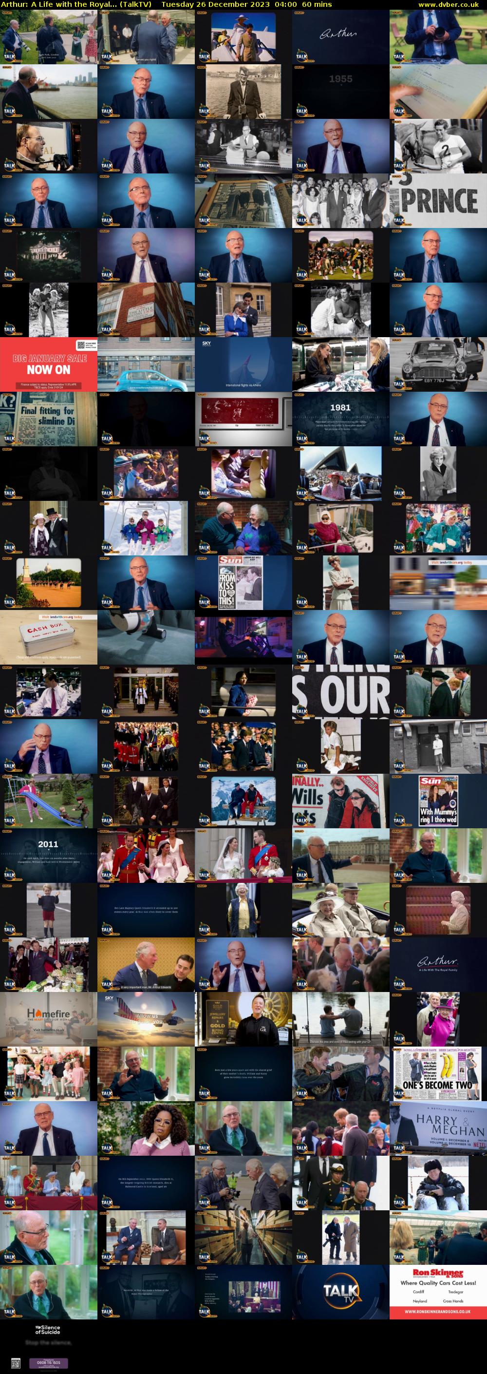 Arthur: A Life with the Royal... (TalkTV) Tuesday 26 December 2023 04:00 - 05:00