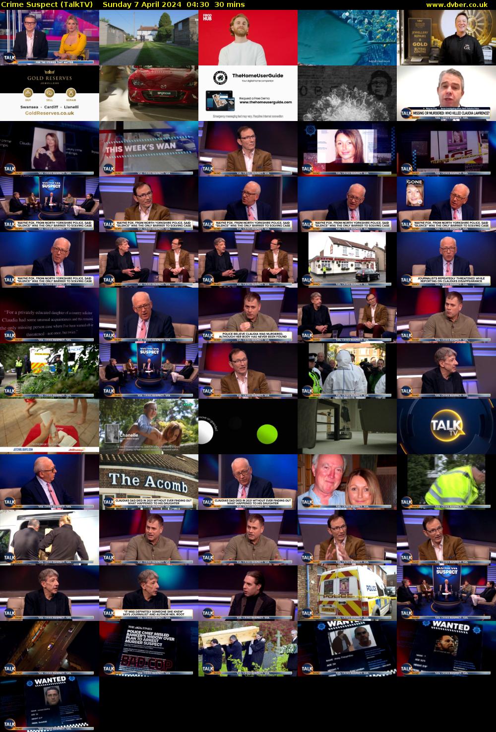 Crime Suspect (TalkTV) Sunday 7 April 2024 04:30 - 05:00