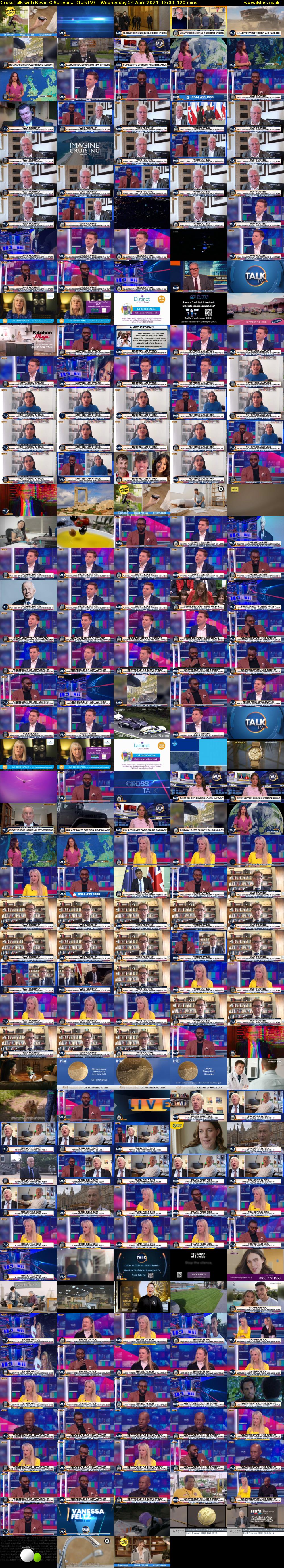 CrossTalk with Kevin O'Sullivan... (TalkTV) Wednesday 24 April 2024 13:00 - 15:00