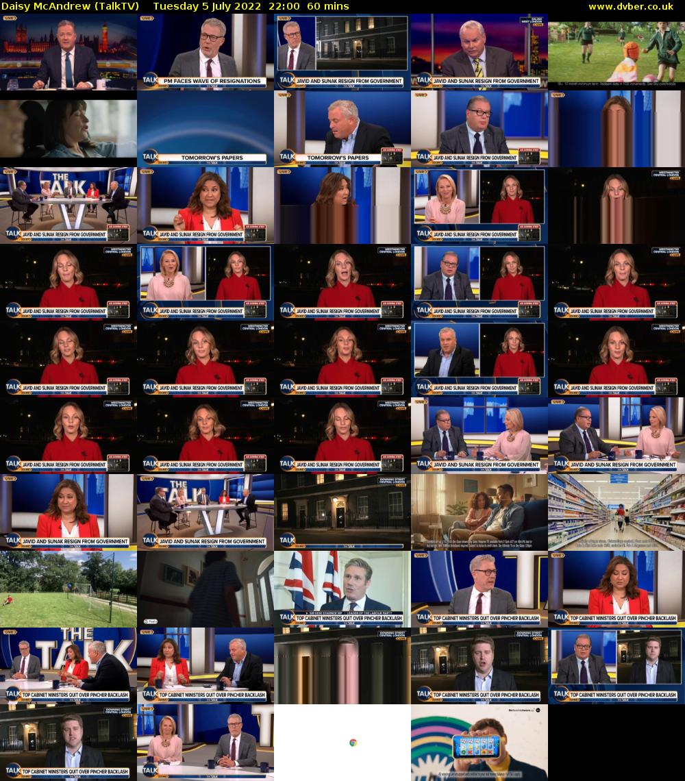 Daisy McAndrew (TalkTV) Tuesday 5 July 2022 22:00 - 23:00