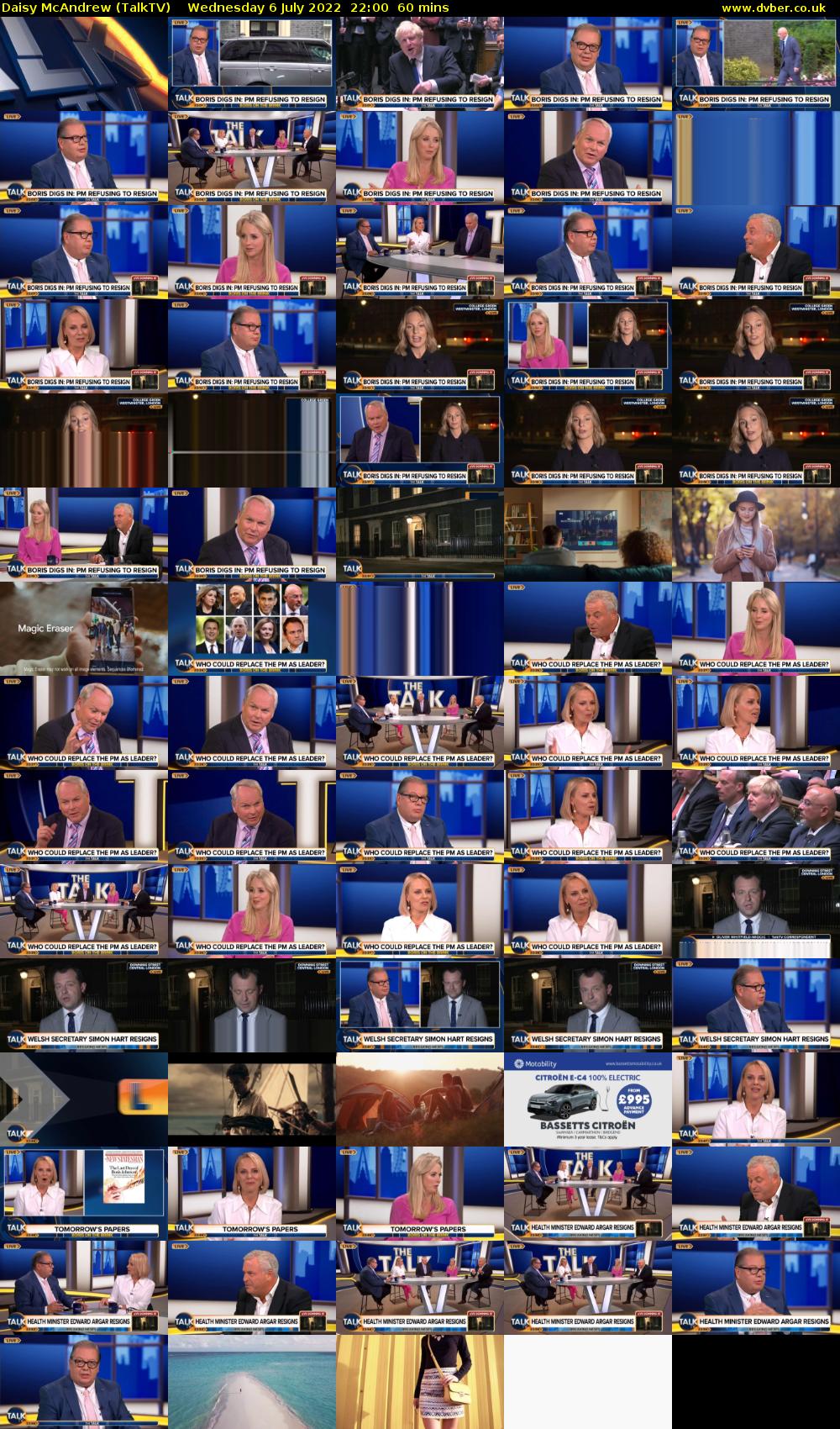 Daisy McAndrew (TalkTV) Wednesday 6 July 2022 22:00 - 23:00