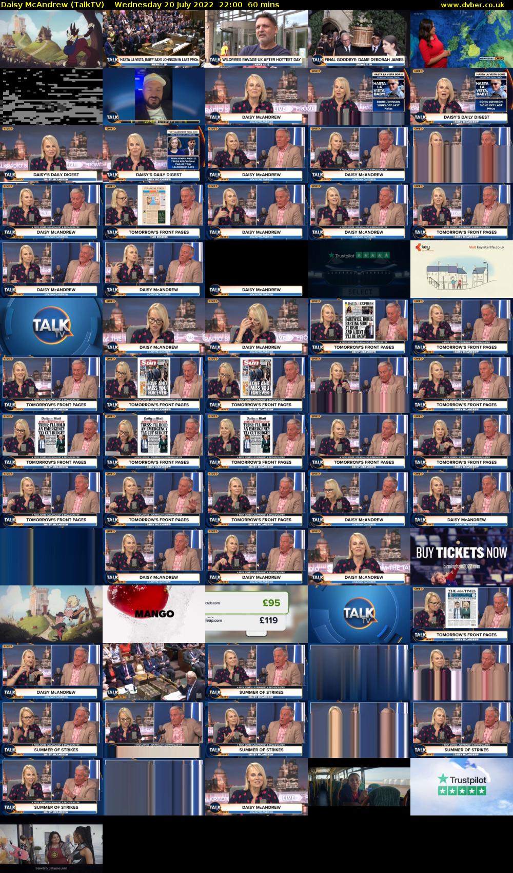 Daisy McAndrew (TalkTV) Wednesday 20 July 2022 22:00 - 23:00