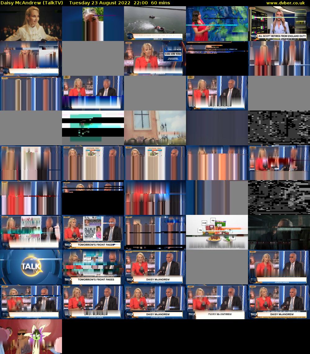 Daisy McAndrew (TalkTV) Tuesday 23 August 2022 22:00 - 23:00