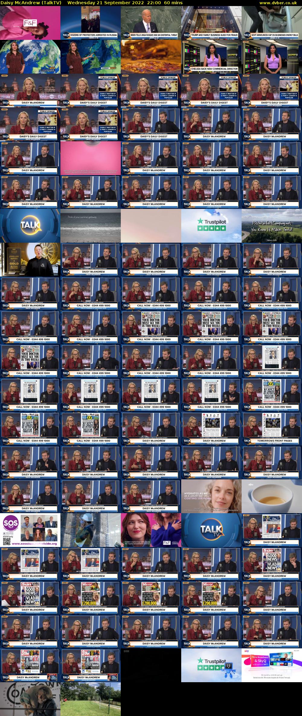 Daisy McAndrew (TalkTV) Wednesday 21 September 2022 22:00 - 23:00