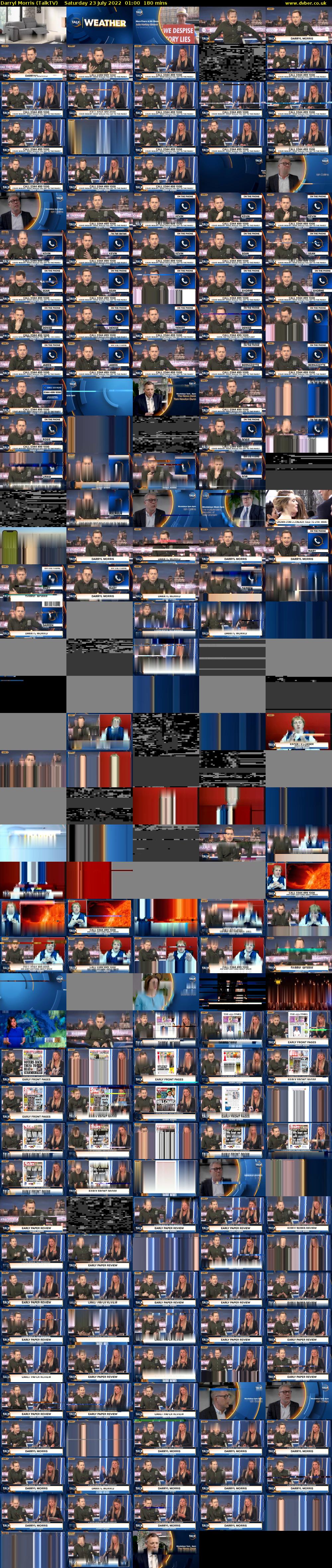 Darryl Morris (TalkTV) Saturday 23 July 2022 01:00 - 04:00