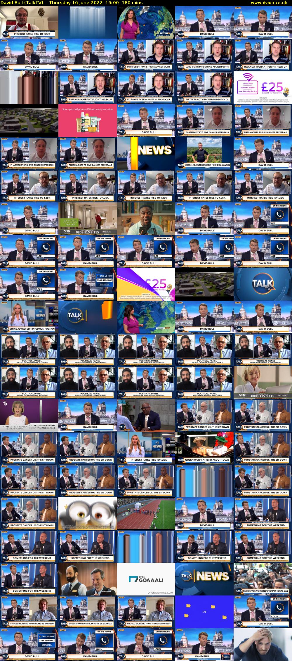 David Bull (TalkTV) Thursday 16 June 2022 16:00 - 19:00