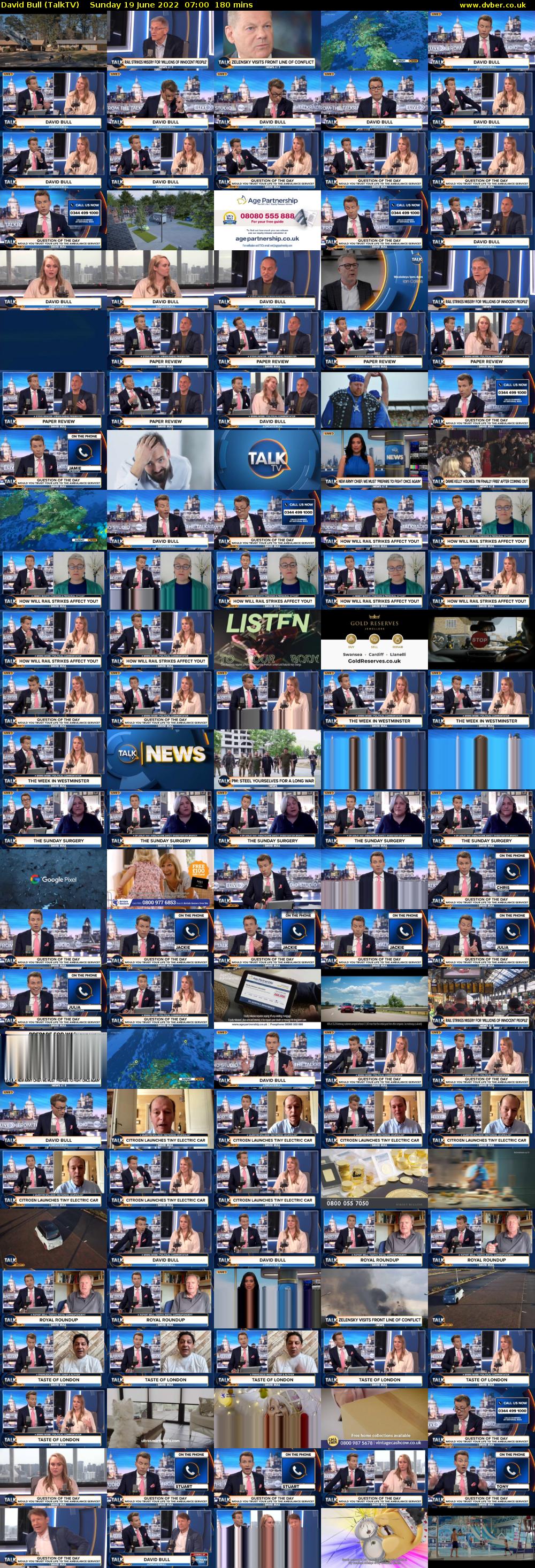 David Bull (TalkTV) Sunday 19 June 2022 07:00 - 10:00