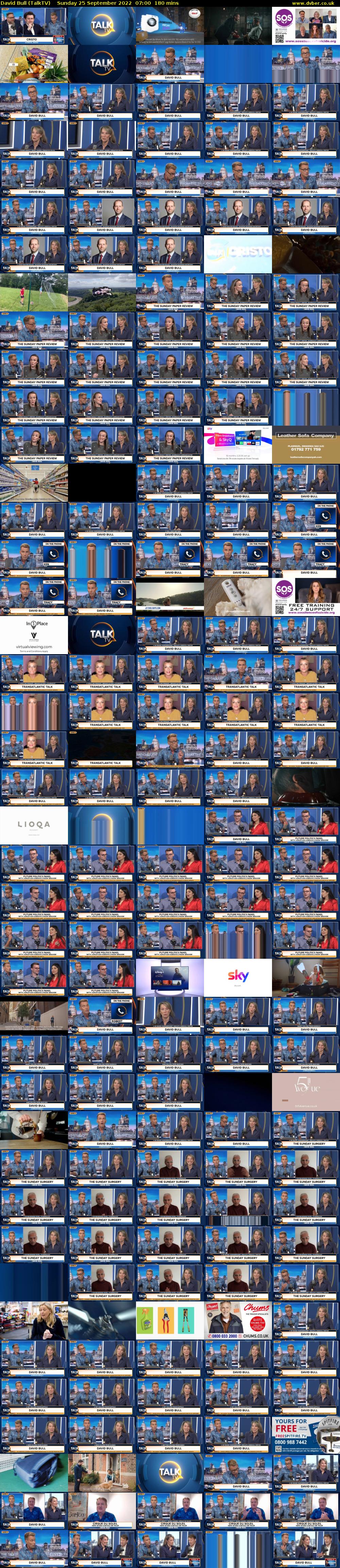 David Bull (TalkTV) Sunday 25 September 2022 07:00 - 10:00
