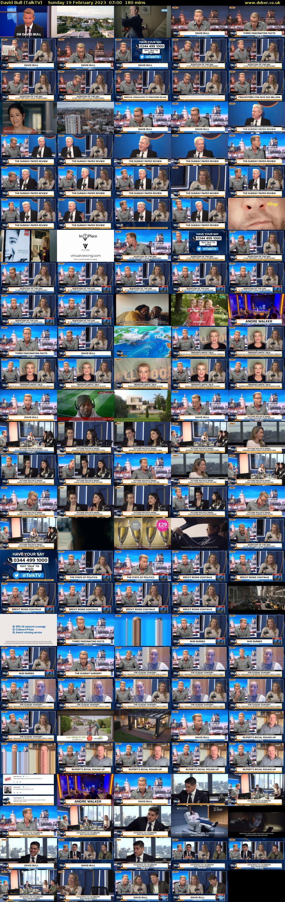David Bull (TalkTV) Sunday 19 February 2023 07:00 - 10:00