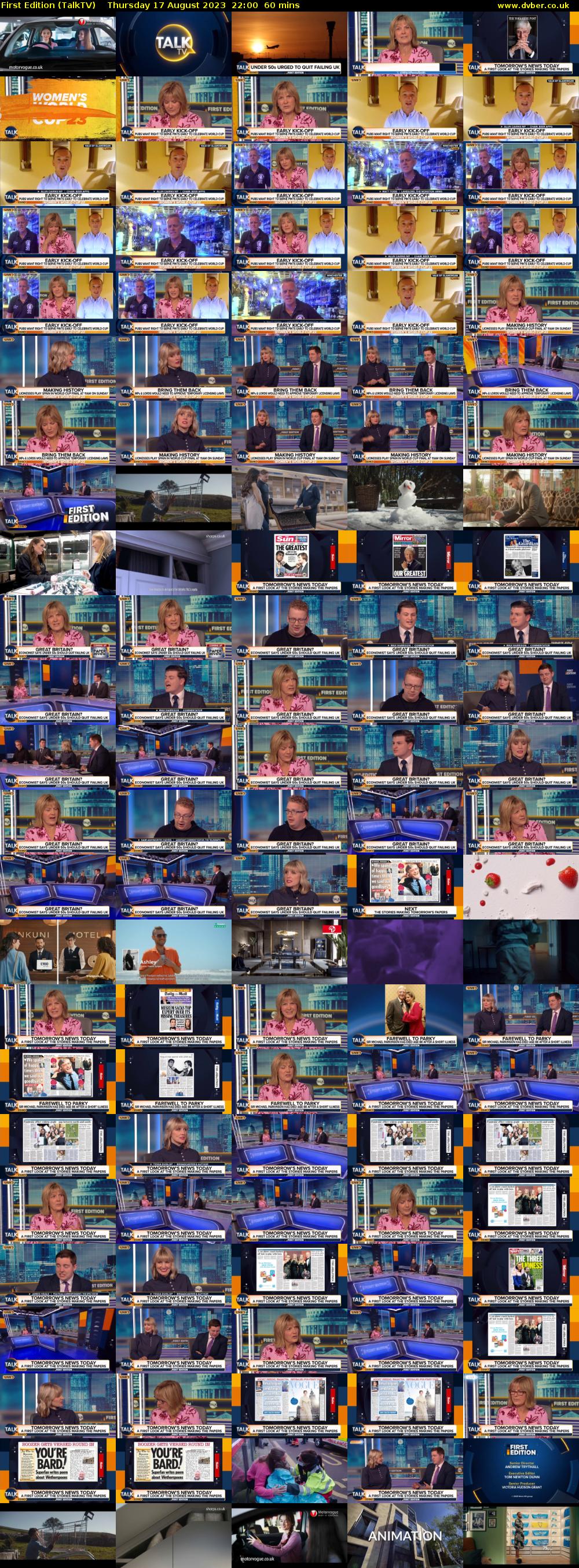 First Edition (TalkTV) Thursday 17 August 2023 22:00 - 23:00