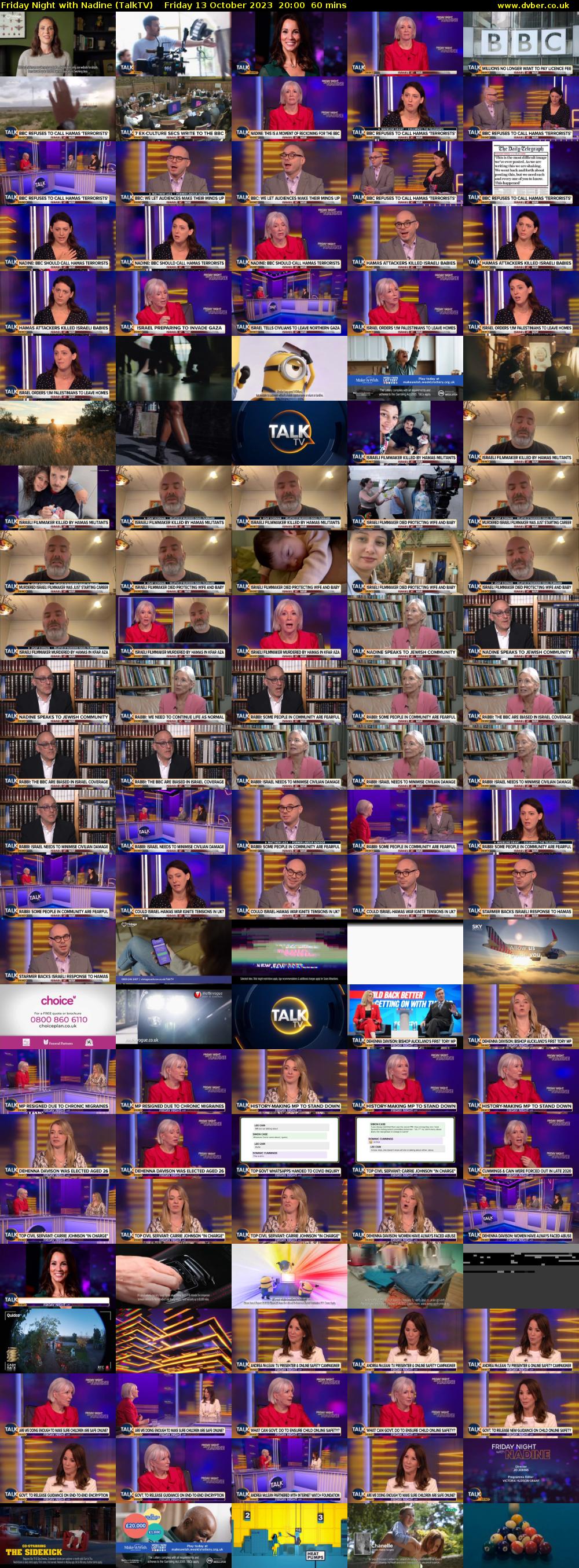 Friday Night with Nadine (TalkTV) Friday 13 October 2023 20:00 - 21:00