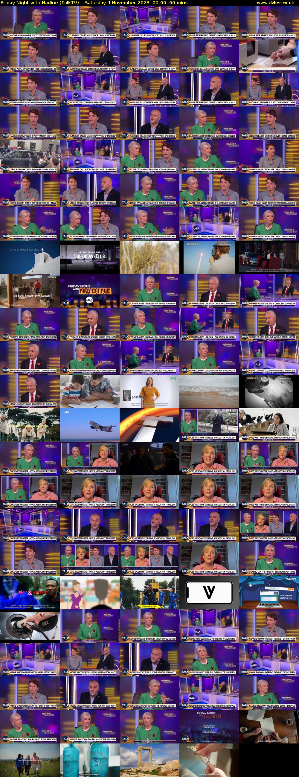 Friday Night with Nadine (TalkTV) Saturday 4 November 2023 00:00 - 01:00
