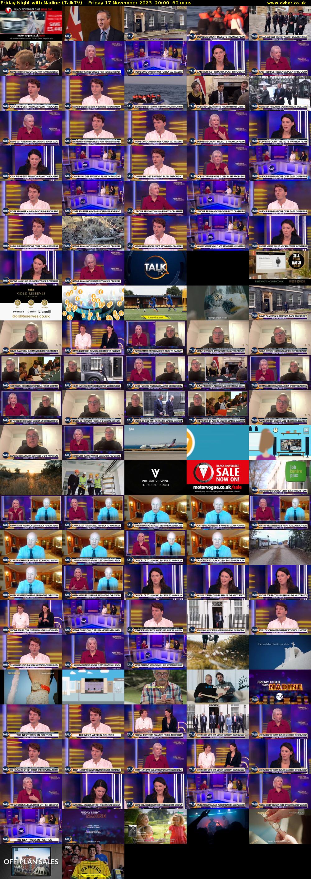 Friday Night with Nadine (TalkTV) Friday 17 November 2023 20:00 - 21:00