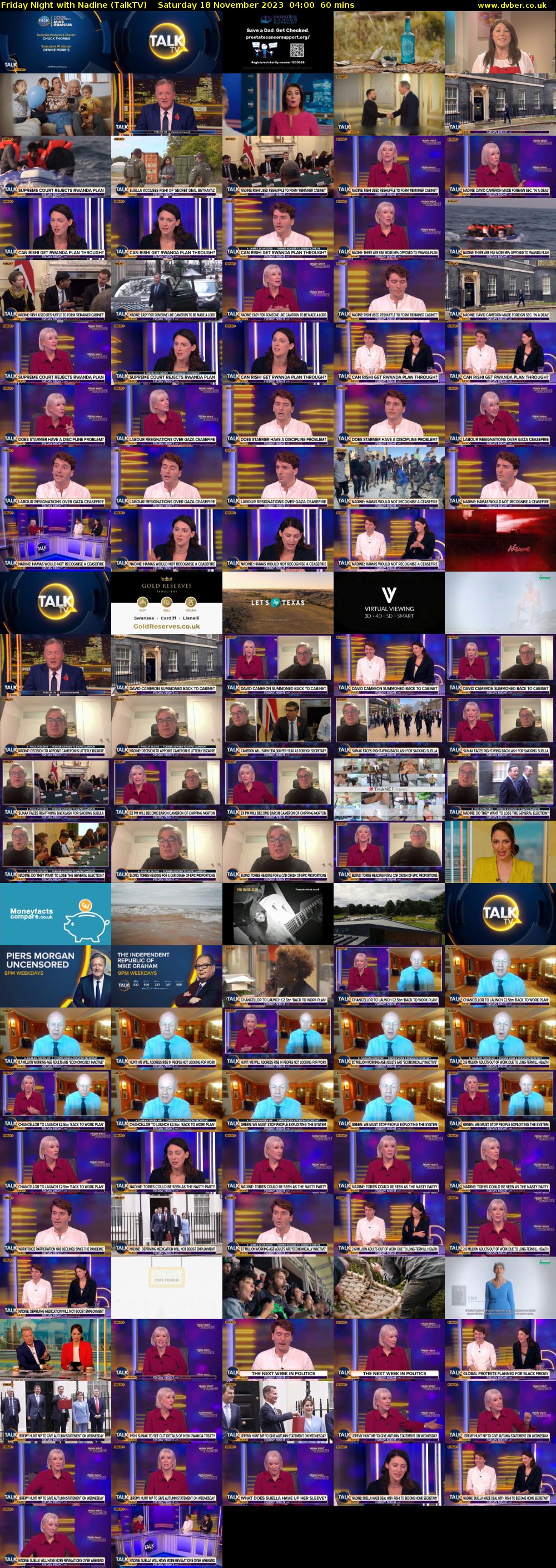 Friday Night with Nadine (TalkTV) Saturday 18 November 2023 04:00 - 05:00