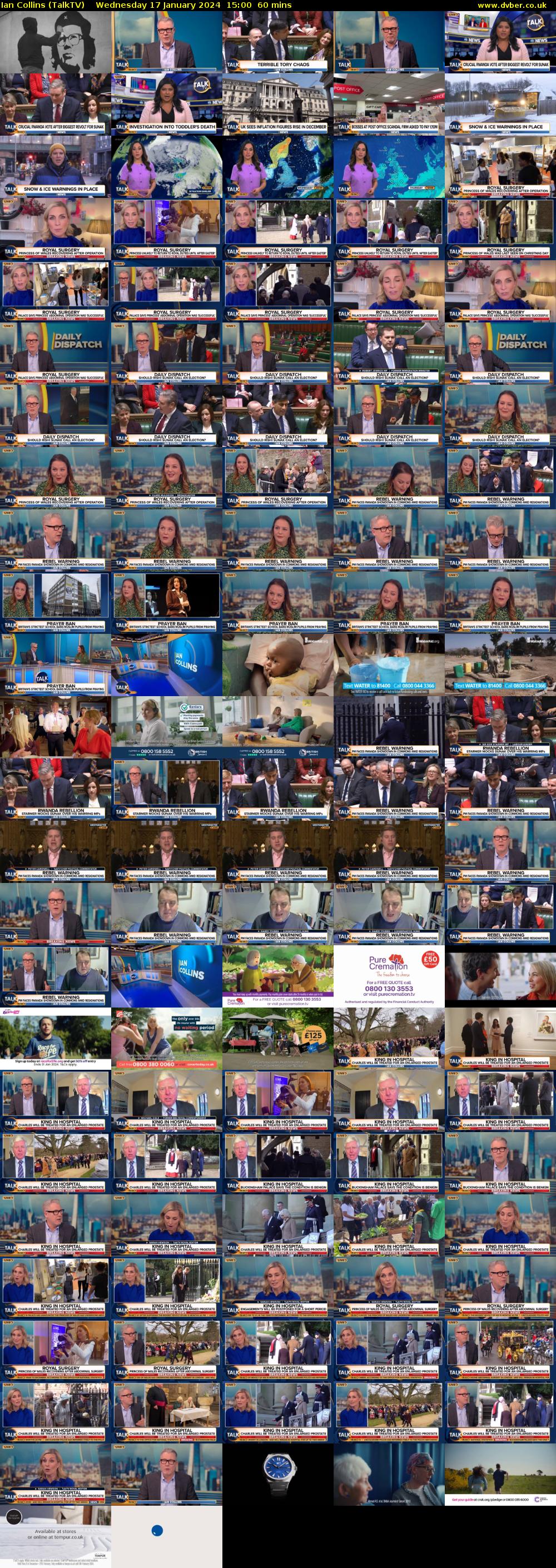 Ian Collins (TalkTV) Wednesday 17 January 2024 15:00 - 16:00