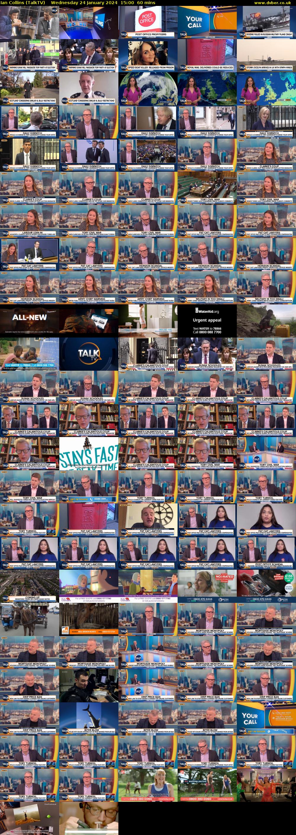 Ian Collins (TalkTV) Wednesday 24 January 2024 15:00 - 16:00