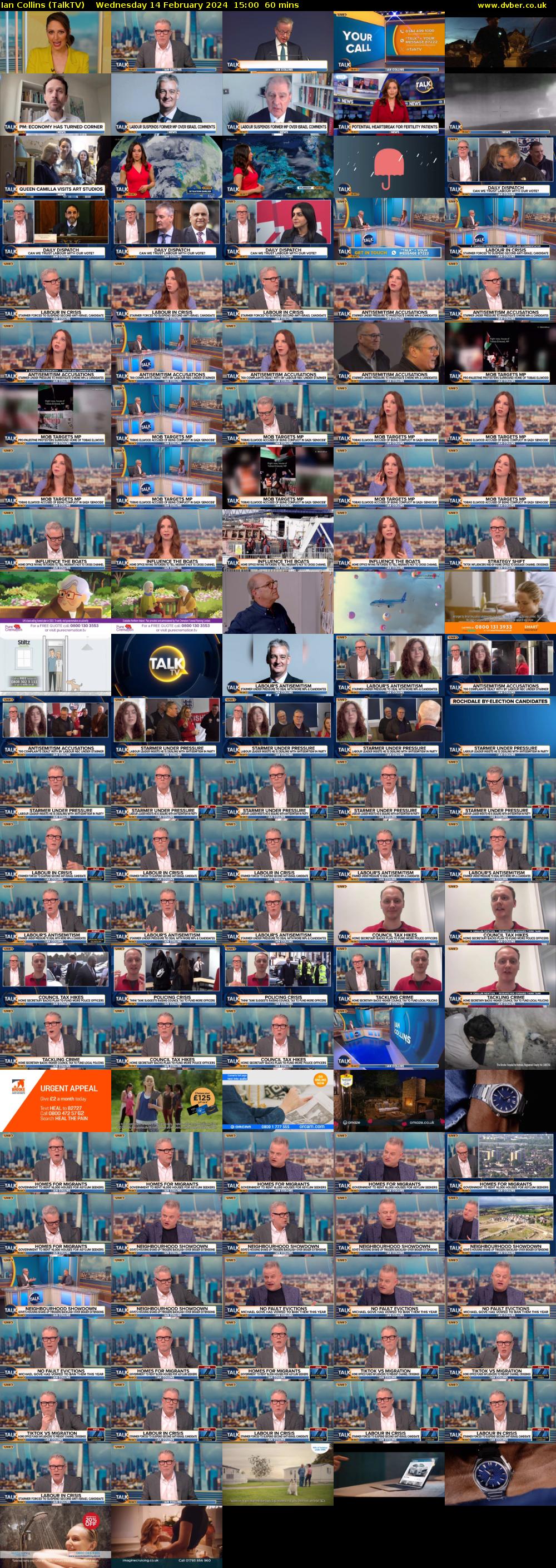 Ian Collins (TalkTV) Wednesday 14 February 2024 15:00 - 16:00