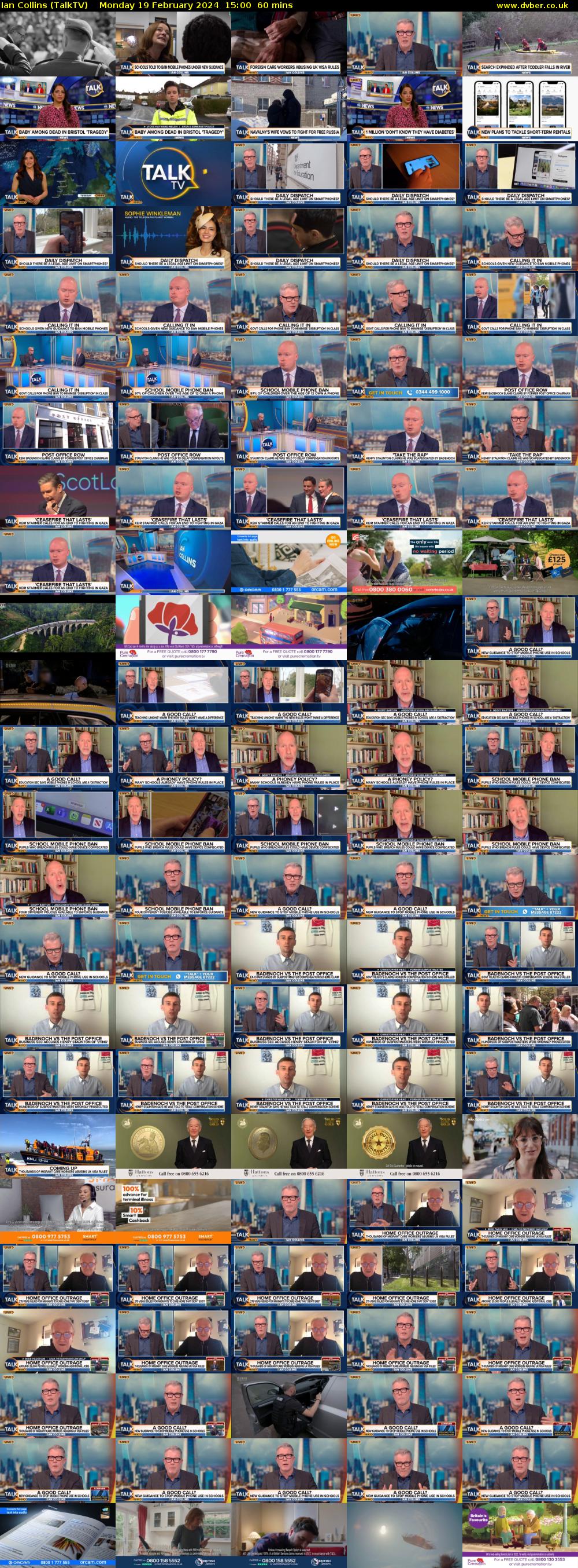 Ian Collins (TalkTV) Monday 19 February 2024 15:00 - 16:00