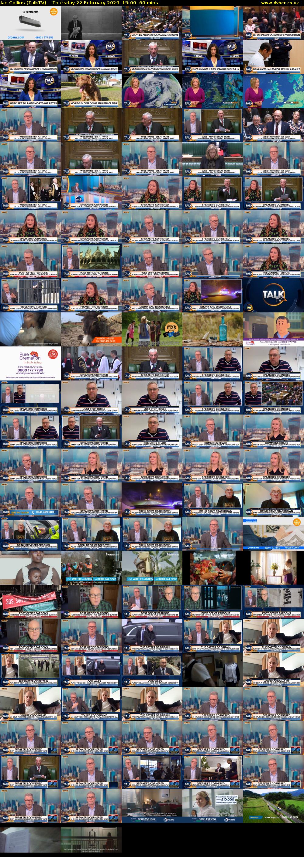 Ian Collins (TalkTV) Thursday 22 February 2024 15:00 - 16:00
