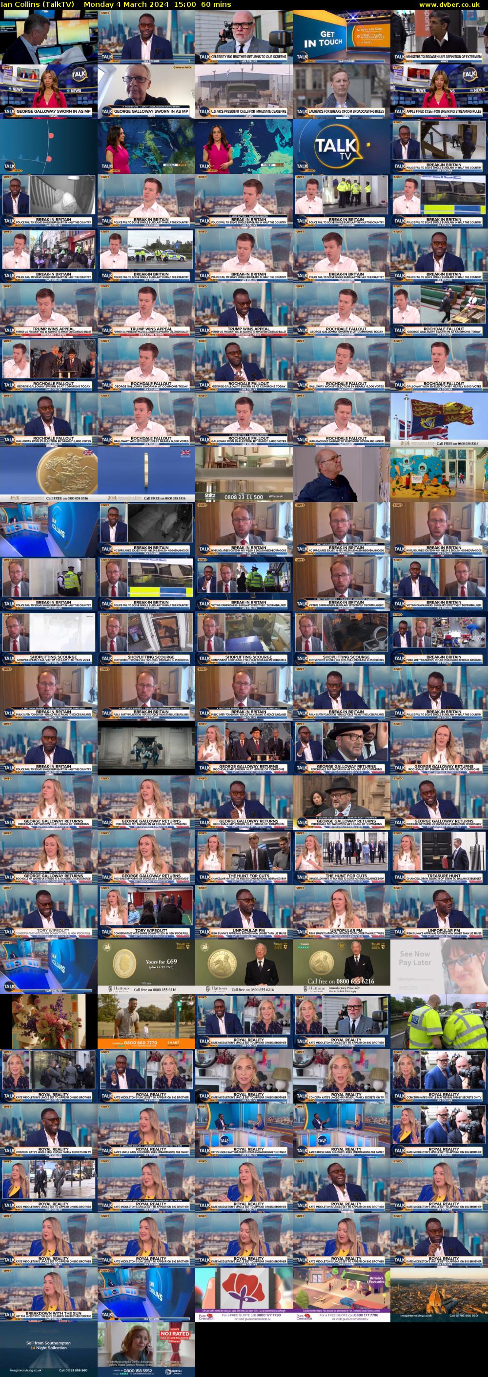 Ian Collins (TalkTV) Monday 4 March 2024 15:00 - 16:00