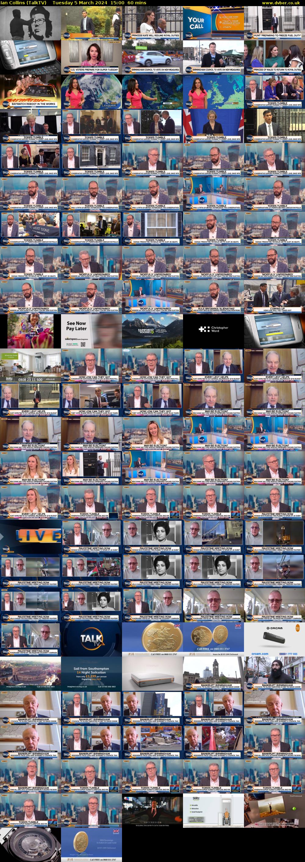 Ian Collins (TalkTV) Tuesday 5 March 2024 15:00 - 16:00
