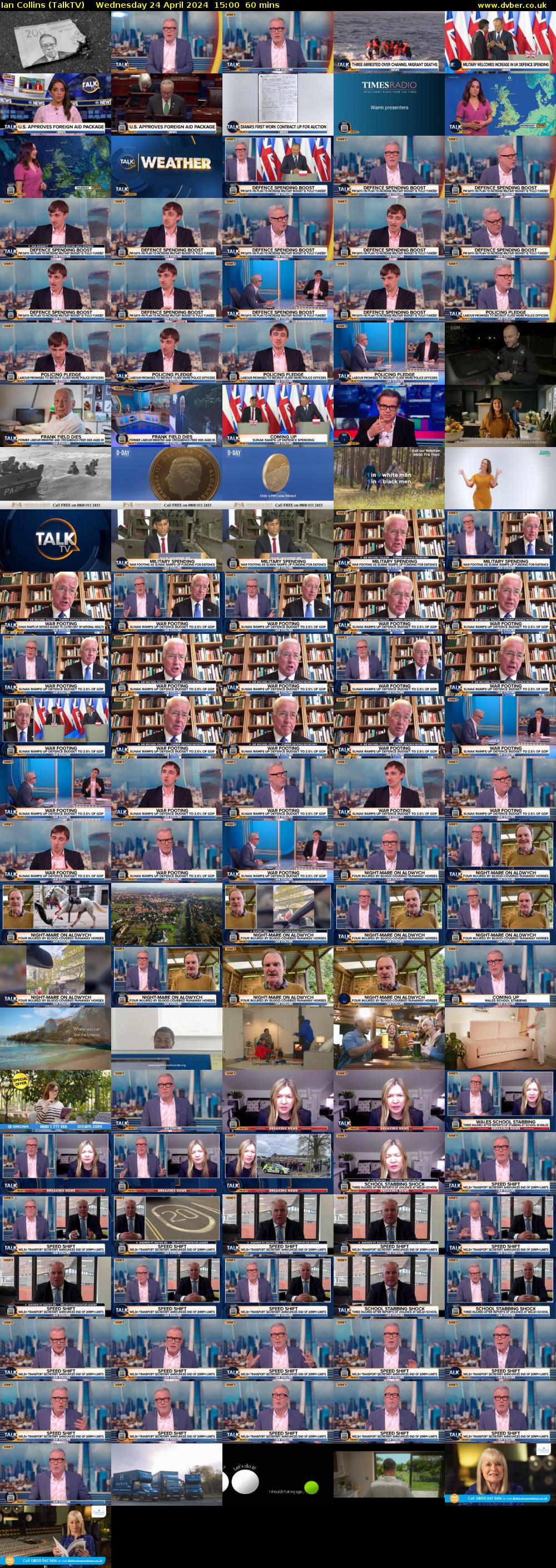 Ian Collins (TalkTV) Wednesday 24 April 2024 15:00 - 16:00