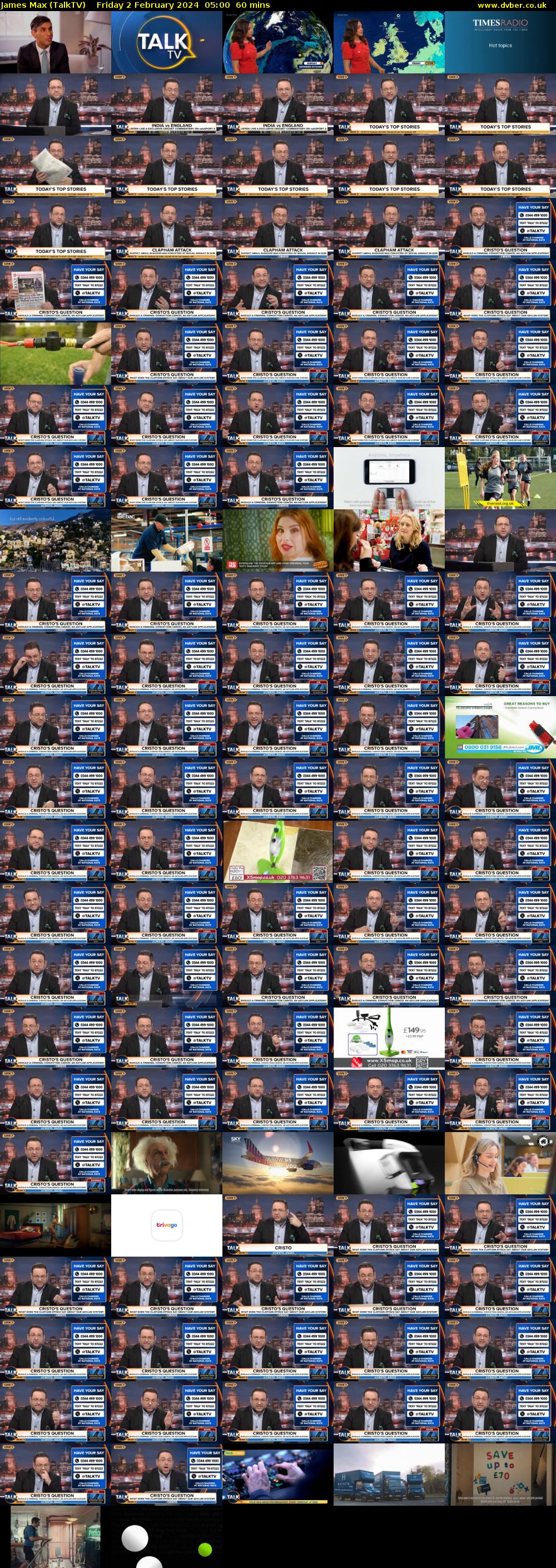 James Max (TalkTV) Friday 2 February 2024 05:00 - 06:00