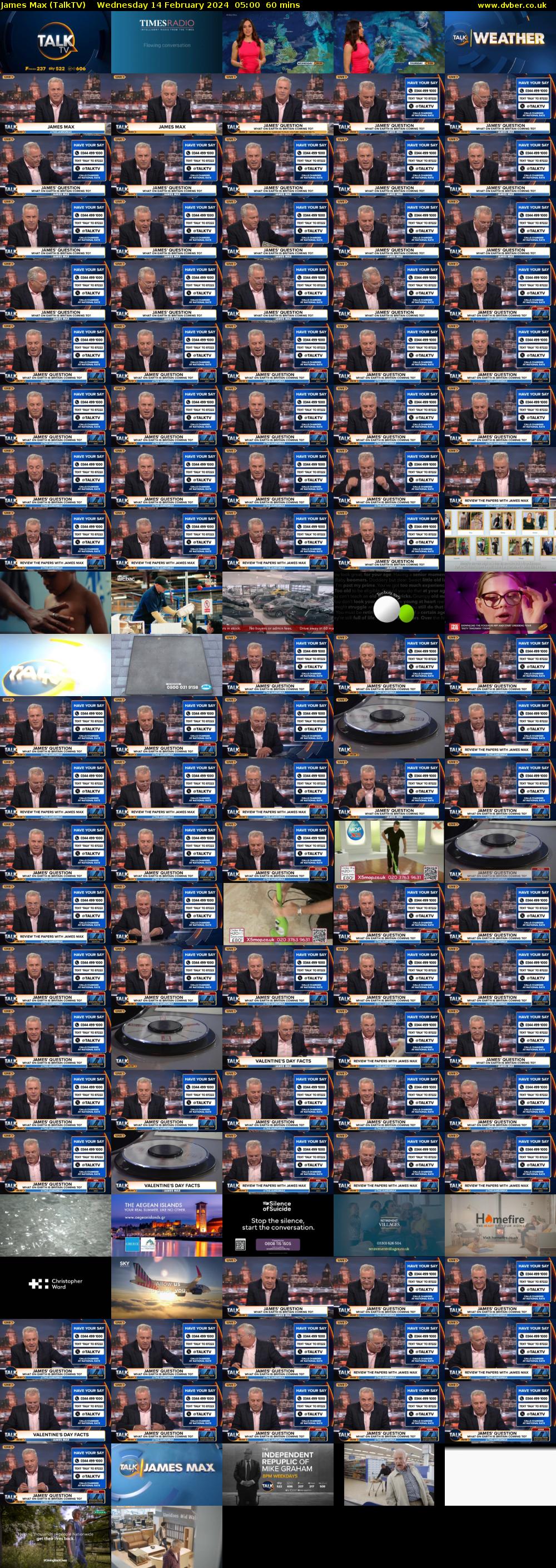 James Max (TalkTV) Wednesday 14 February 2024 05:00 - 06:00