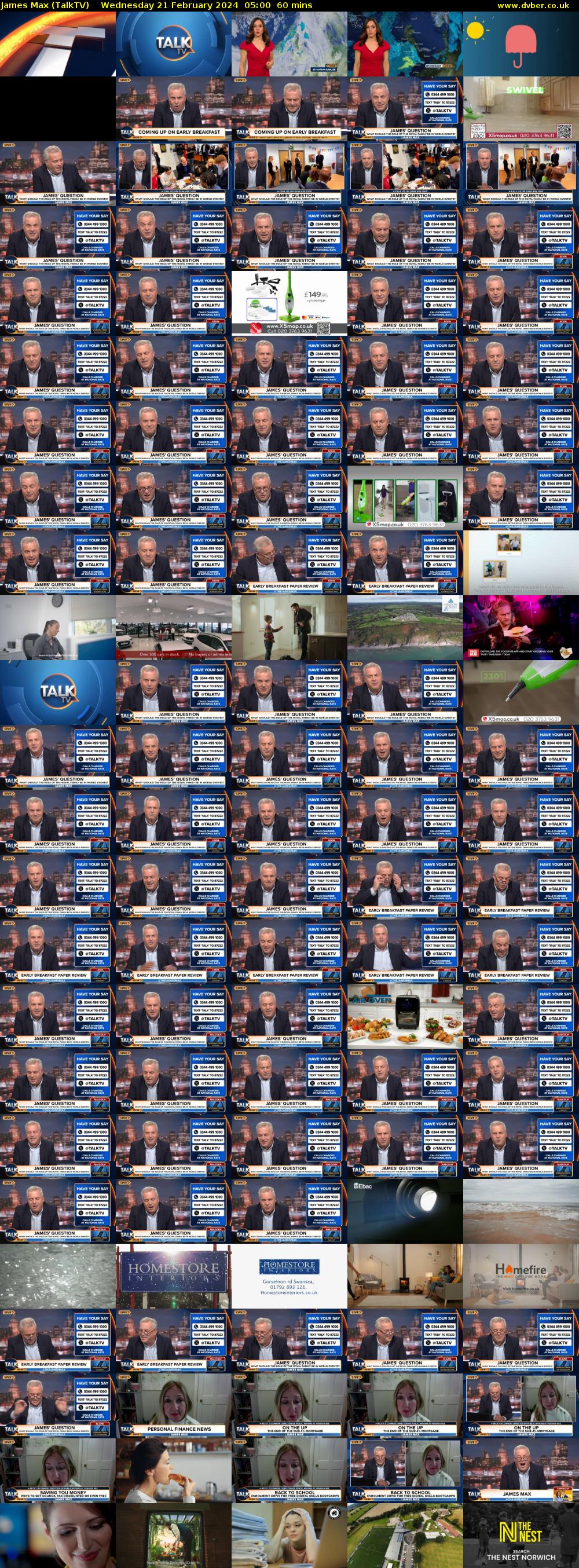 James Max (TalkTV) Wednesday 21 February 2024 05:00 - 06:00