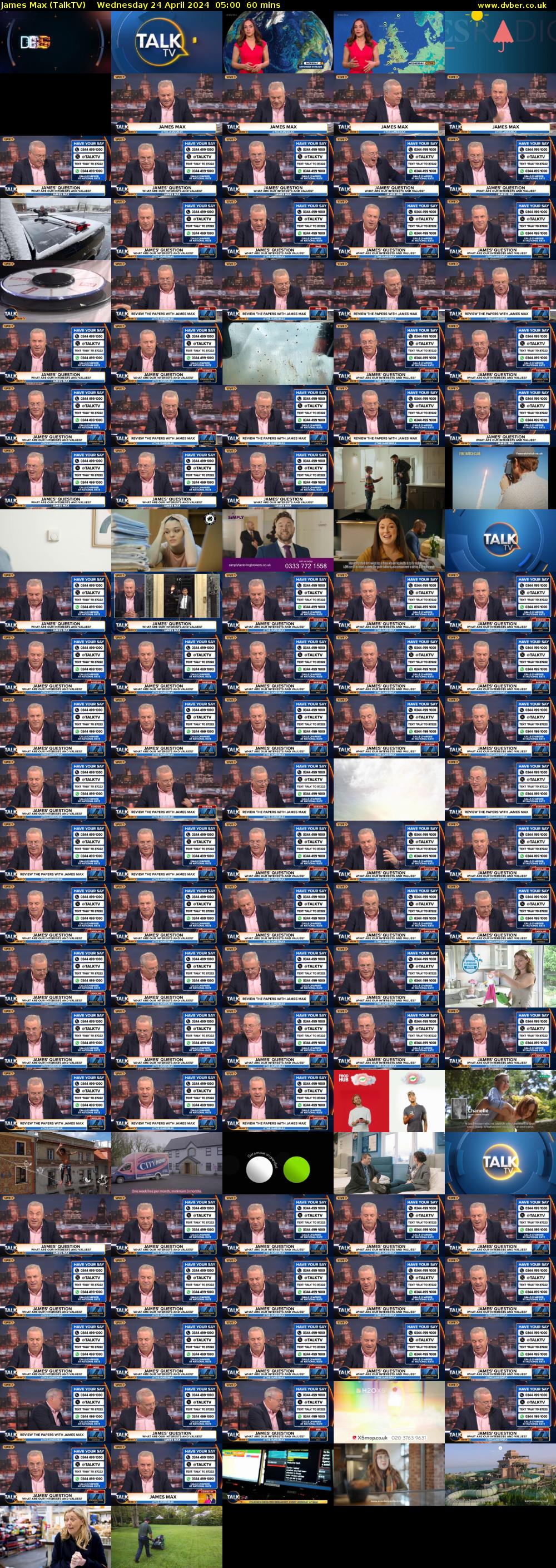 James Max (TalkTV) Wednesday 24 April 2024 05:00 - 06:00