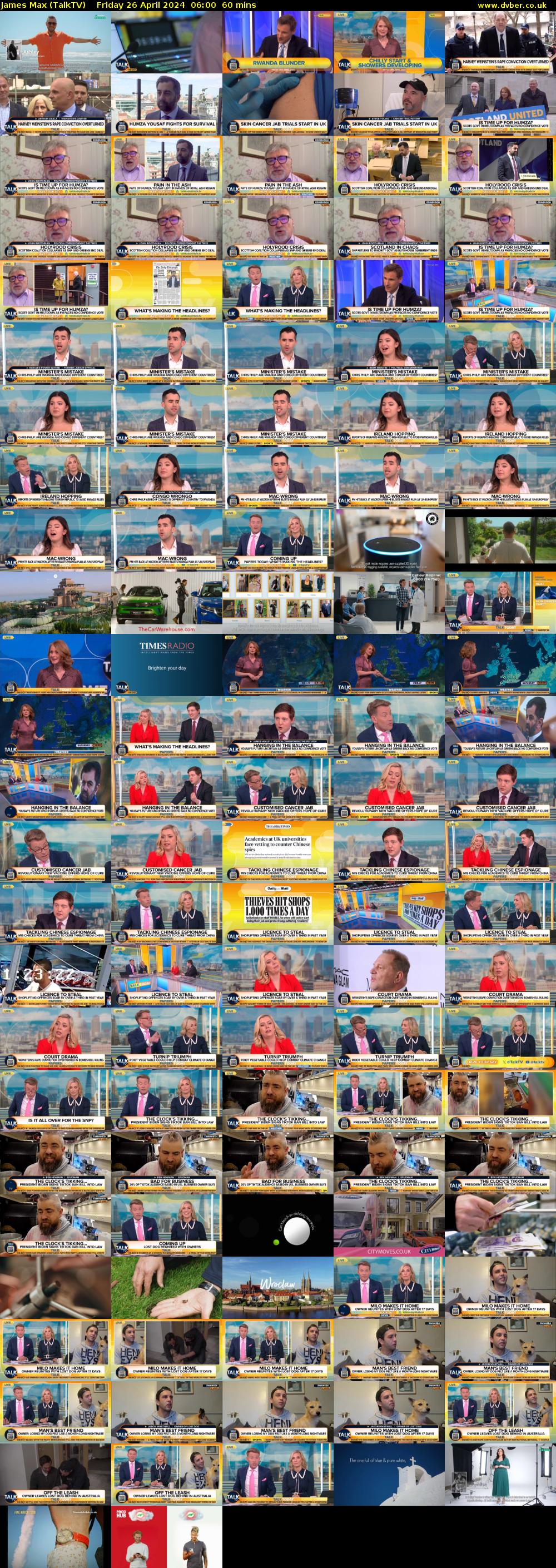 James Max (TalkTV) Friday 26 April 2024 06:00 - 07:00