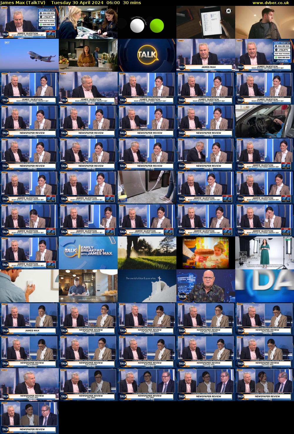 James Max (TalkTV) Tuesday 30 April 2024 06:00 - 06:30