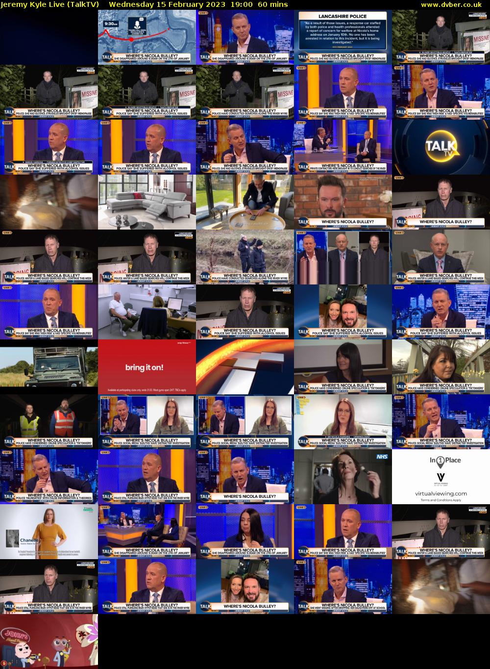Jeremy Kyle Live (TalkTV) Wednesday 15 February 2023 19:00 - 20:00