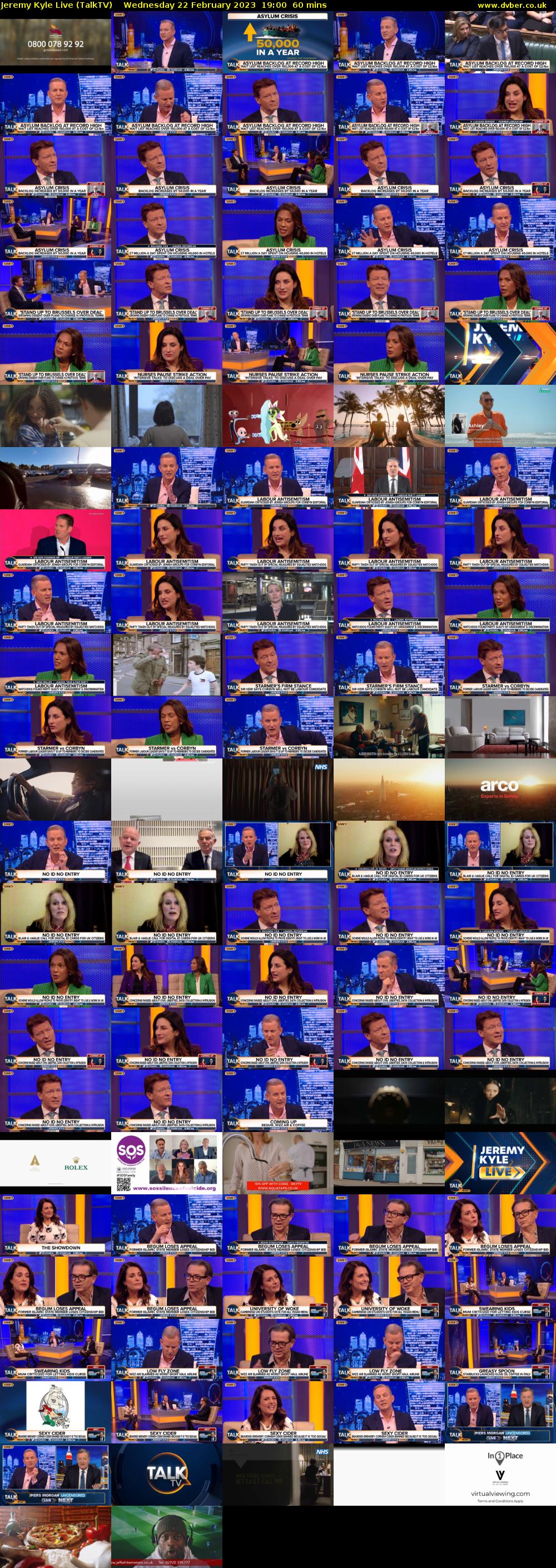 Jeremy Kyle Live (TalkTV) Wednesday 22 February 2023 19:00 - 20:00