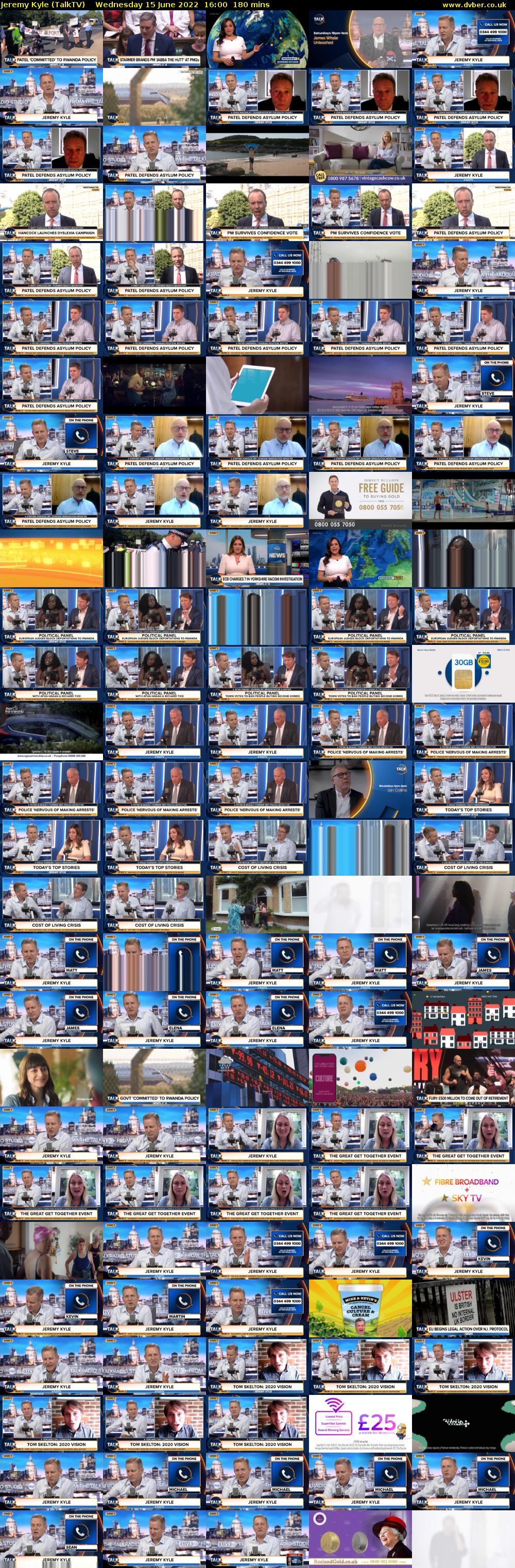 Jeremy Kyle (TalkTV) Wednesday 15 June 2022 16:00 - 19:00