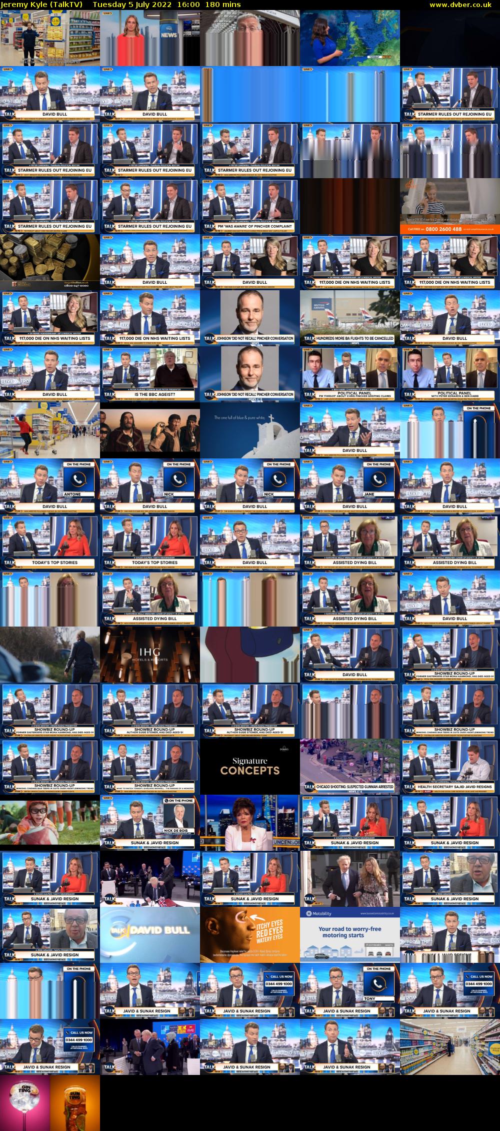 Jeremy Kyle (TalkTV) Tuesday 5 July 2022 16:00 - 19:00