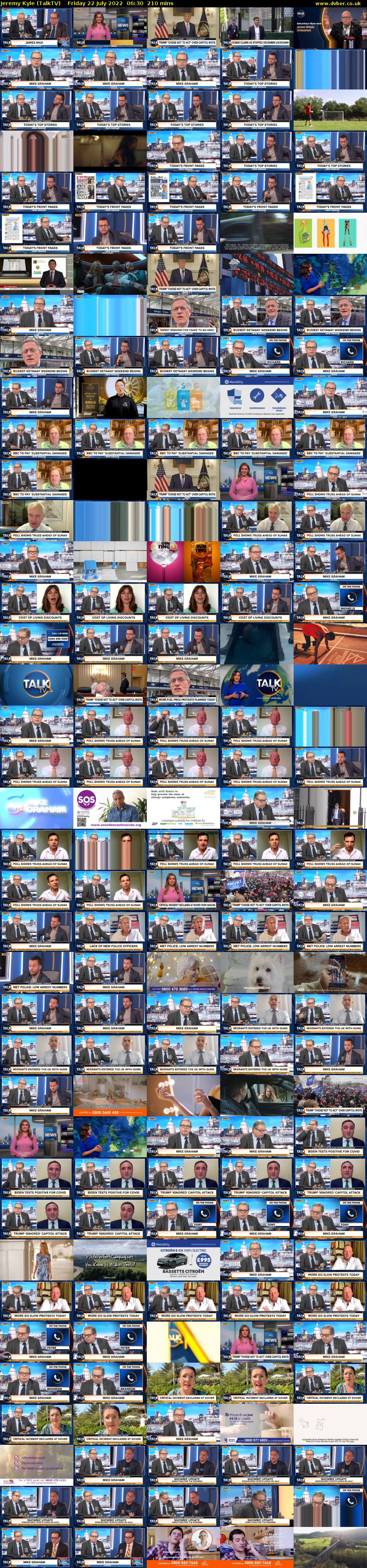 Jeremy Kyle (TalkTV) Friday 22 July 2022 06:30 - 10:00