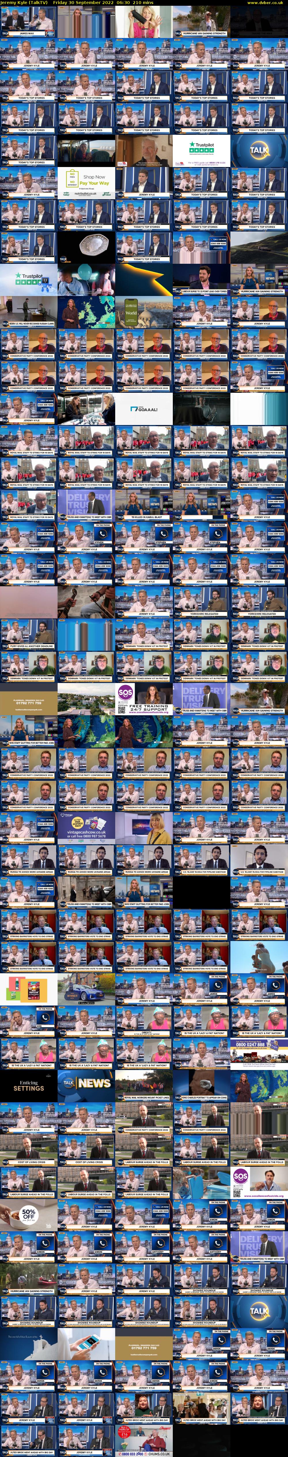 Jeremy Kyle (TalkTV) Friday 30 September 2022 06:30 - 10:00