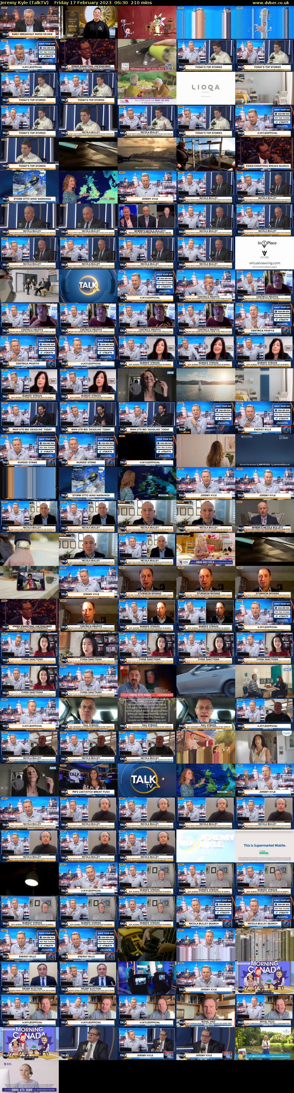 Jeremy Kyle (TalkTV) Friday 17 February 2023 06:30 - 10:00